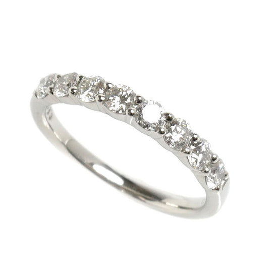 4℃ ヨンドシー Pt950プラチナ ハーフエタニティ リング・指輪 ダイヤモンド0.80ct 12号 3.9g レディース【中古】【美品】