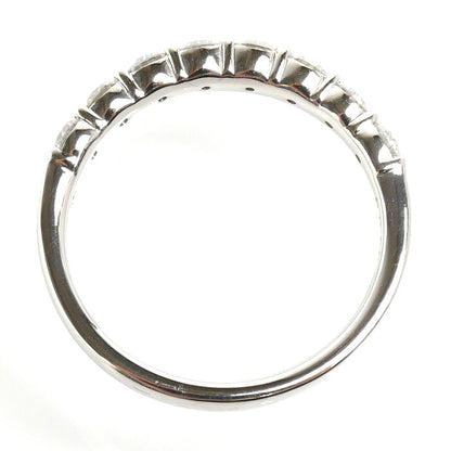 4℃ ヨンドシー Pt950プラチナ ハーフエタニティ リング・指輪 ダイヤモンド0.80ct 12号 3.9g レディース【中古】【美品】