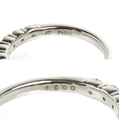4℃ ヨンドシー Pt950プラチナ ハーフエタニティ リング・指輪 ダイヤモンド0.80ct 12号 3.9g レディース【中古】【美品】