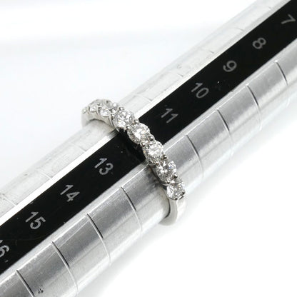 4℃ ヨンドシー Pt950プラチナ ハーフエタニティ リング・指輪 ダイヤモンド0.80ct 12号 3.9g レディース【中古】【美品】