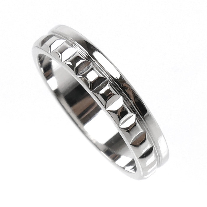 Boucheron ブシュロン K18WG ホワイトゴールド キャトル ラディアント ハーフ リング・指輪 JAL00250 12号 52 4.4g レディース【中古】【美品】