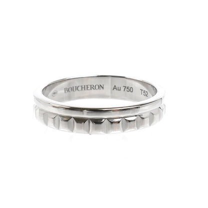 Boucheron ブシュロン K18WG ホワイトゴールド キャトル ラディアント ハーフ リング・指輪 JAL00250 12号 52 4.4g レディース【中古】【美品】