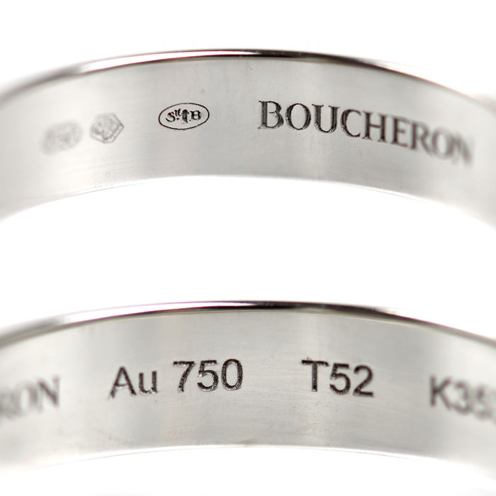 Boucheron ブシュロン K18WG ホワイトゴールド キャトル ラディアント ハーフ リング・指輪 JAL00250 12号 52 4.4g レディース【中古】【美品】