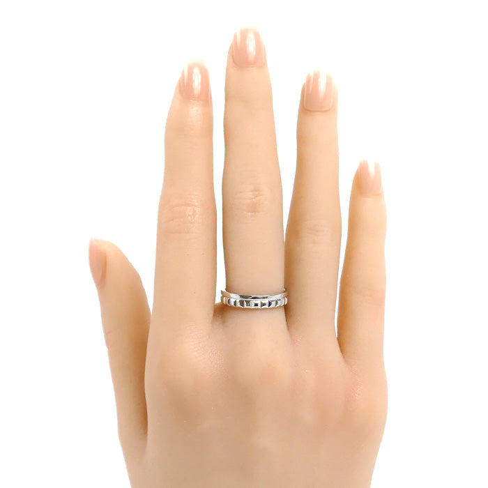 Boucheron ブシュロン K18WG ホワイトゴールド キャトル ラディアント ハーフ リング・指輪 JAL00250 12号 52 4.4g レディース【中古】【美品】