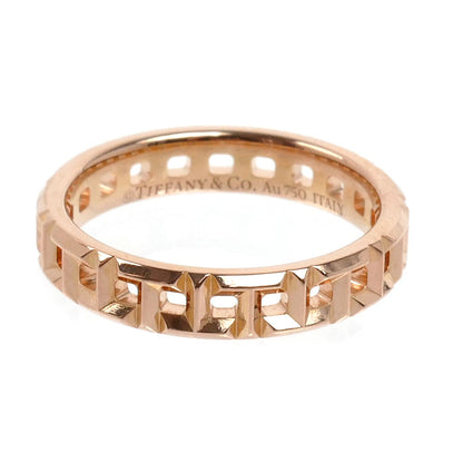 TIFFANY&Co. ティファニー K18PG ピンクゴールド Tトゥルー ナロー リング・指輪 63065137 7号 2.8g レディース【中古】【美品】
