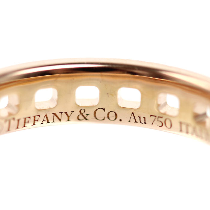 TIFFANY&Co. ティファニー K18PG ピンクゴールド Tトゥルー ナロー リング・指輪 63065137 7号 2.8g レディース【中古】【美品】