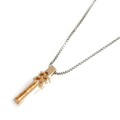 Vendome Aoyama ヴァンドーム青山 K18PG ピンクゴールド K18WG ホワイトゴールド ネックレス ダイヤモンド 2.8g 40cm レディース【中古】
