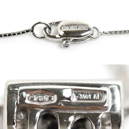 Damiani ダミアーニ K18WG ホワイトゴールド ベルエポック ネックレス サファイア ダイヤモンド 4.4g 42cm レディース【中古】【美品】