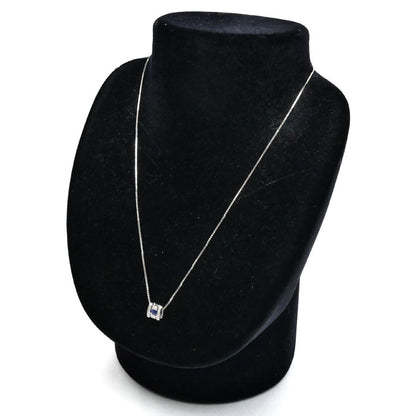 Damiani ダミアーニ K18WG ホワイトゴールド ベルエポック ネックレス サファイア ダイヤモンド 4.4g 42cm レディース【中古】【美品】