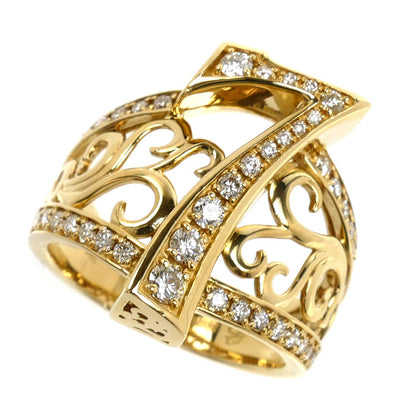 ゆきざき K18YG イエローゴールド NOMBRE ノンブル No.7 リング・指輪 Y.NOMBRE.1.6.7.L ダイヤモンド0.85ct 18.5号 12.0g メンズ【中古】
