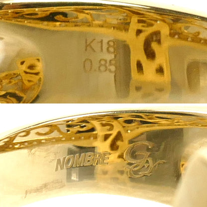 ゆきざき K18YG イエローゴールド NOMBRE ノンブル No.7 リング・指輪 Y.NOMBRE.1.6.7.L ダイヤモンド0.85ct 18.5号 12.0g メンズ【中古】