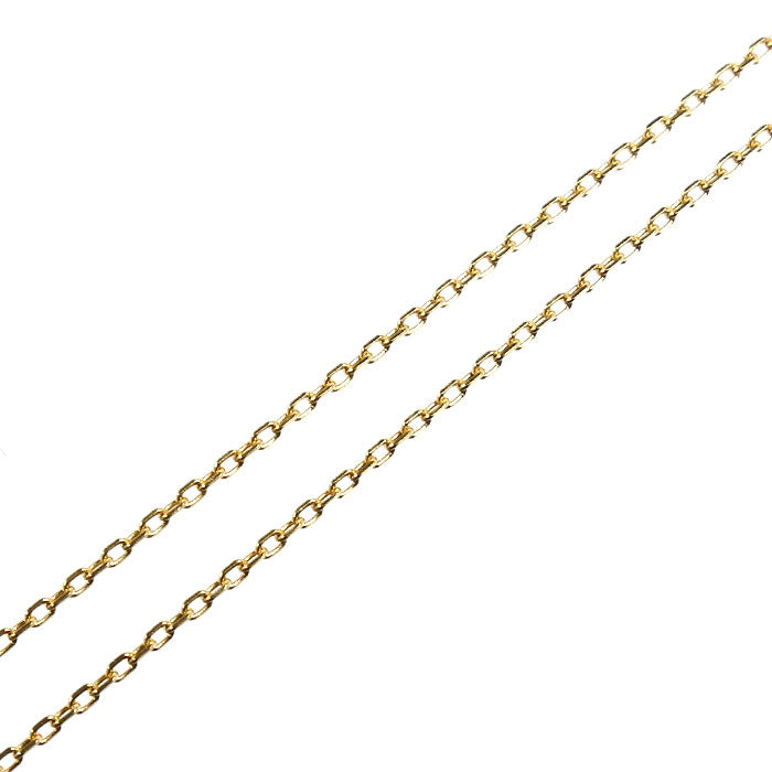 Vendome Aoyama ヴァンドーム青山 K18YG イエローゴールド カローラ ネックレス AGAN630145DI ダイヤモンド0.42ct 2.1g ～46cm フリーチェーン レディース【中古】