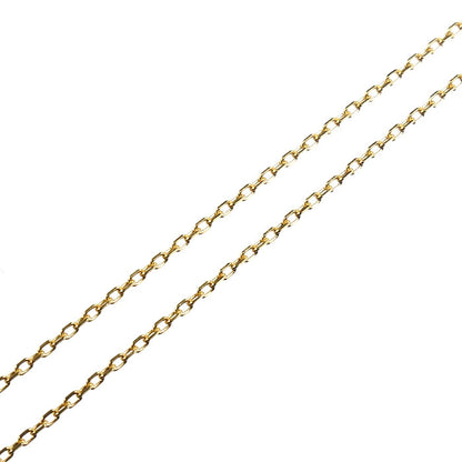 Vendome Aoyama ヴァンドーム青山 K18YG イエローゴールド カローラ ネックレス AGAN630145DI ダイヤモンド0.42ct 2.1g ～46cm フリーチェーン レディース【中古】