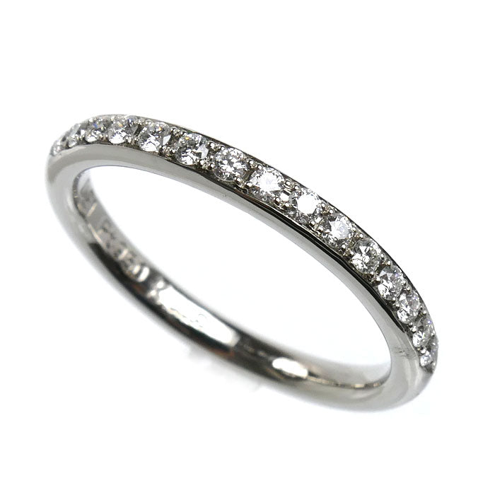 K.UNO ケイウノ Pt950プラチナ ハーフエタニティ リング・指輪 ダイヤモンド0.21ct 12号 3.9g レディース【中古】