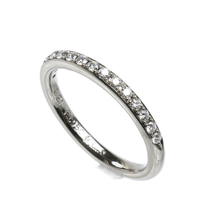K.UNO ケイウノ Pt950プラチナ ハーフエタニティ リング・指輪 ダイヤモンド0.21ct 12号 3.9g レディース【中古】