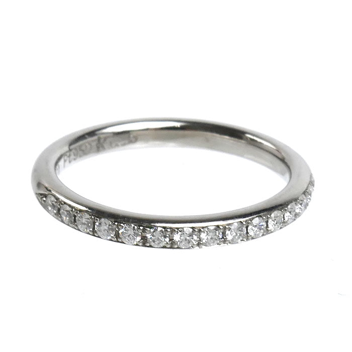 K.UNO ケイウノ Pt950プラチナ ハーフエタニティ リング・指輪 ダイヤモンド0.21ct 12号 3.9g レディース【中古】