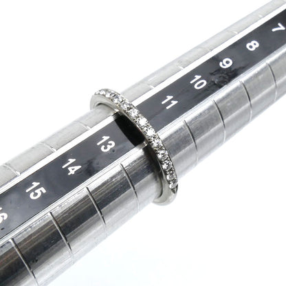 K.UNO ケイウノ Pt950プラチナ ハーフエタニティ リング・指輪 ダイヤモンド0.21ct 12号 3.9g レディース【中古】