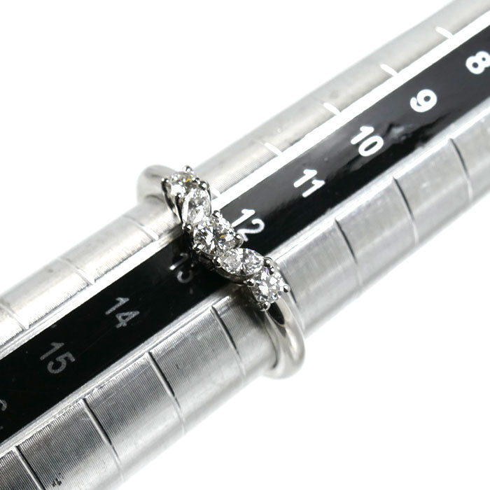 TASAKI タサキ Pt900プラチナ リング・指輪 ダイヤモンド0.34ct 12号 3.8g レディース【中古】【美品】