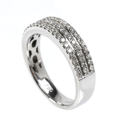 Ponte Vecchio ポンテヴェキオ K18WG ホワイトゴールド リング・指輪 ダイヤモンド0.40ct 10号 4.8g レディース【中古】
