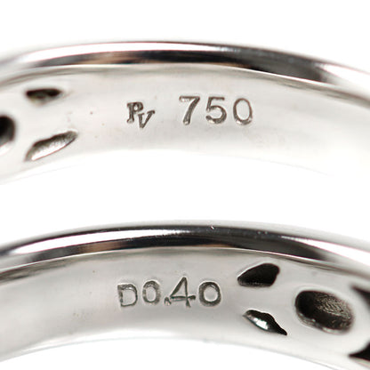 Ponte Vecchio ポンテヴェキオ K18WG ホワイトゴールド リング・指輪 ダイヤモンド0.40ct 10号 4.8g レディース【中古】