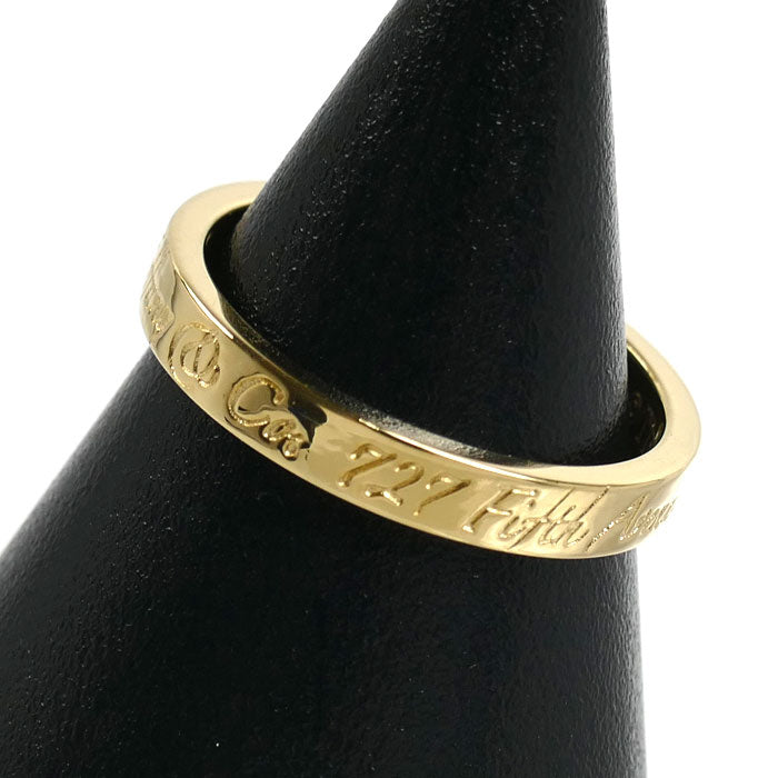 TIFFANY&Co. ティファニー K18YG イエローゴールド ノーツ ナロー リング・指輪 7.5号 2.9g レディース【中古】【美品】