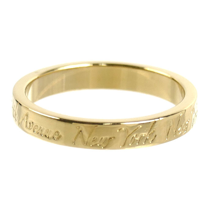 TIFFANY&Co. ティファニー K18YG イエローゴールド ノーツ ナロー リング・指輪 7.5号 2.9g レディース【中古】【美品】