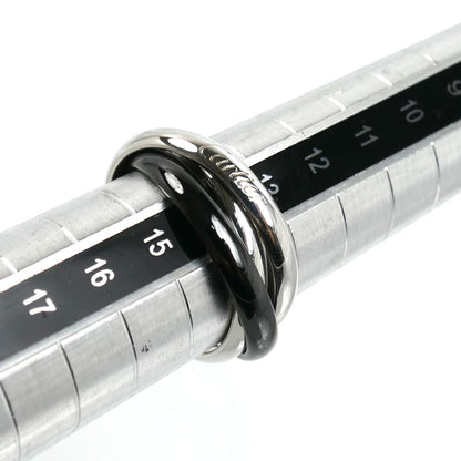 CARTIER カルティエ K18WG ホワイトゴールド セラミック トリニティ リング・指輪 B4234154 14号 54 8.5g レディース【中古】【美品】