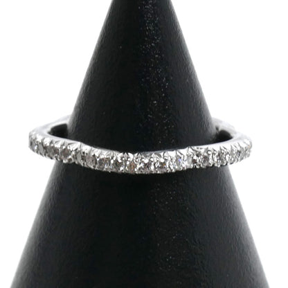 CHANEL シャネル K18WG ホワイトゴールド カメリア フルエタニティ リング・指輪 J3211 ダイヤモンド 6号 46 1.8g レディース【中古】【美品】