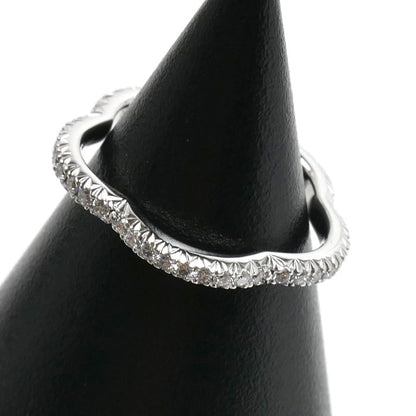 CHANEL シャネル K18WG ホワイトゴールド カメリア フルエタニティ リング・指輪 J3211 ダイヤモンド 6号 46 1.8g レディース【中古】【美品】