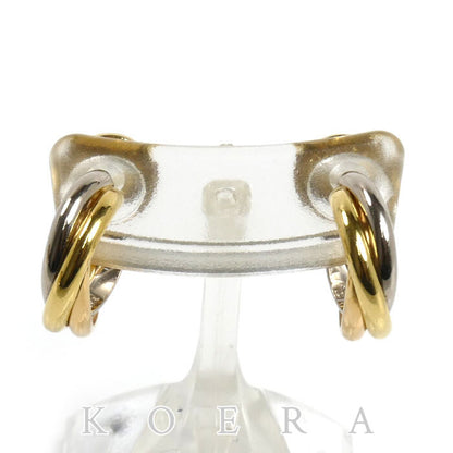 CARTIER カルティエ K18YG/PG/WG トリニティ ピアス 4.7g レディース【中古】