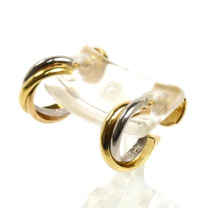 CARTIER カルティエ K18YG/PG/WG トリニティ ピアス 4.7g レディース【中古】