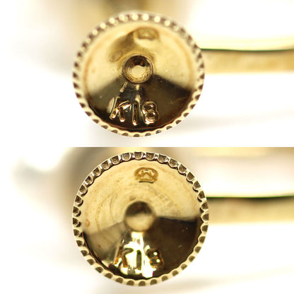MIKIMOTO ミキモト K18YG イエローゴールド イヤリング アコヤパール約3.1~3.2mm 4.3g レディース【中古】【美品】