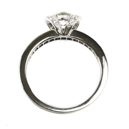 TIFFANY&Co. ティファニー Pt950プラチナ リボン エンゲージメント リング・指輪 ダイヤモンド0.47ct 13号 5.3g レディース【中古】