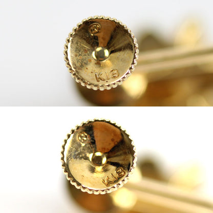 MIKIMOTO ミキモト K18YG イエローゴールド イヤリング アコヤパール約4.0～7.0mm ダイヤモンド 5.8g レディース【中古】