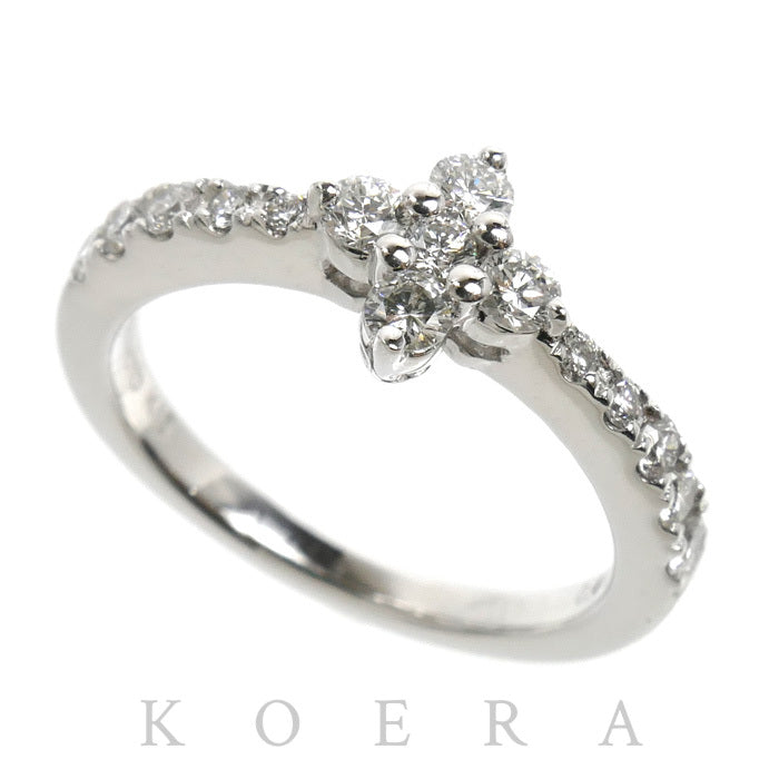 MIKIMOTO ミキモト K18WG ホワイトゴールド リング・指輪 ダイヤモンド0.40ct 9号 3.6g レディース【中古】【美品】