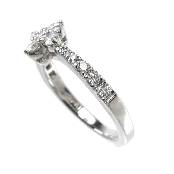 MIKIMOTO ミキモト K18WG ホワイトゴールド リング・指輪 ダイヤモンド0.40ct 9号 3.6g レディース【中古】【美品】