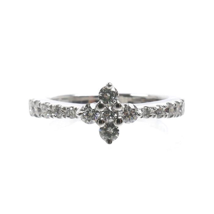 MIKIMOTO ミキモト K18WG ホワイトゴールド リング・指輪 ダイヤモンド0.40ct 9号 3.6g レディース【中古】【美品】