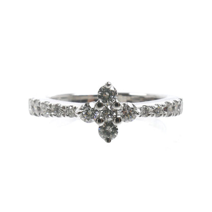 MIKIMOTO ミキモト K18WG ホワイトゴールド リング・指輪 ダイヤモンド0.40ct 9号 3.6g レディース【中古】【美品】