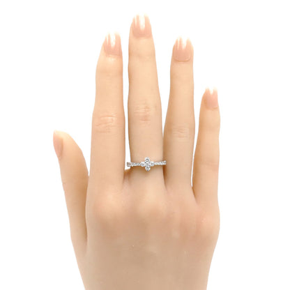 MIKIMOTO ミキモト K18WG ホワイトゴールド リング・指輪 ダイヤモンド0.40ct 9号 3.6g レディース【中古】【美品】
