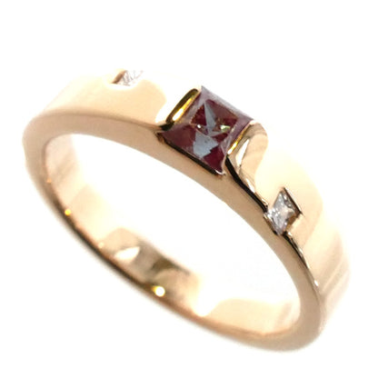 GEMCEREY ジェムケリー K18PG ピンクゴールド リング・指輪 アレキサンドライト0.317ct ダイヤモンド0.06ct 9号 4.3g レディース【中古】