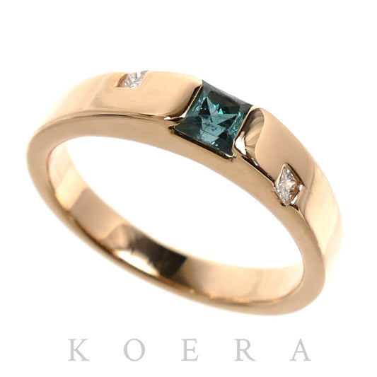 GEMCEREY ジェムケリー K18PG ピンクゴールド リング・指輪 アレキサンドライト0.317ct ダイヤモンド0.06ct 9号 4.3g レディース【中古】