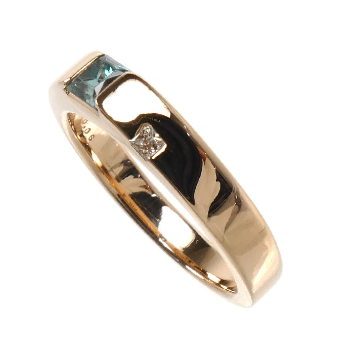 GEMCEREY ジェムケリー K18PG ピンクゴールド リング・指輪 アレキサンドライト0.317ct ダイヤモンド0.06ct 9号 4.3g レディース【中古】