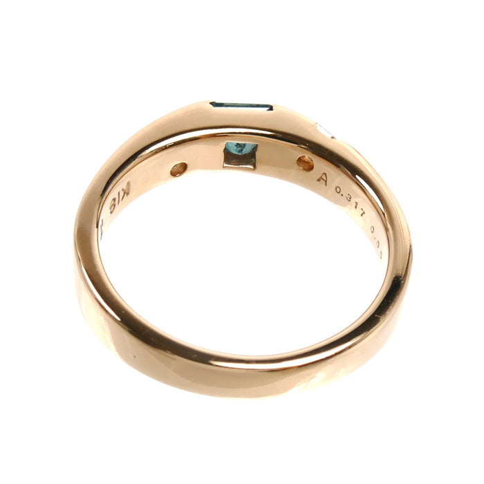 GEMCEREY ジェムケリー K18PG ピンクゴールド リング・指輪 アレキサンドライト0.317ct ダイヤモンド0.06ct 9号 4.3g レディース【中古】