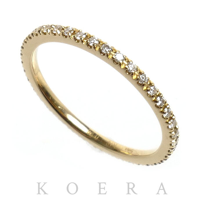 STAR JEWELRY スタージュエリー K18YG イエローゴールド フルエタニティ リング・指輪 ダイヤモンド0.28ct 13号 1.6g レディース【中古】