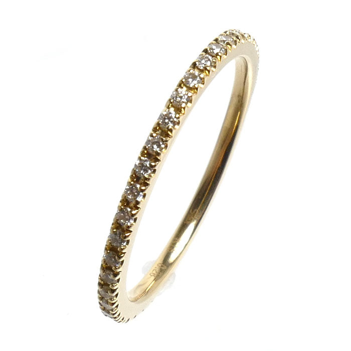 STAR JEWELRY スタージュエリー K18YG イエローゴールド フルエタニティ リング・指輪 ダイヤモンド0.28ct 13号 1.6g レディース【中古】