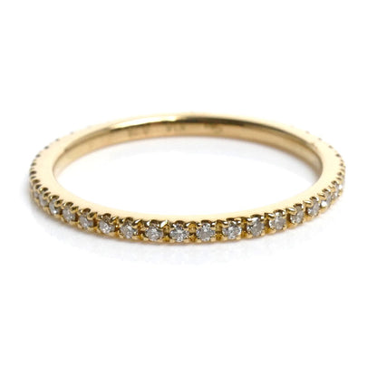 STAR JEWELRY スタージュエリー K18YG イエローゴールド フルエタニティ リング・指輪 ダイヤモンド0.28ct 13号 1.6g レディース【中古】
