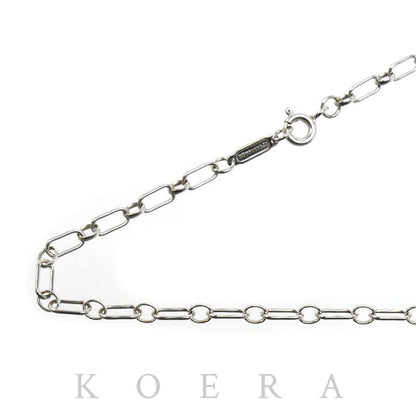 TIFFANY&Co. ティファニー K18WG ホワイトゴールド リンクチェーン ロング ネックレス 8.5g 60cm レディース【中古】