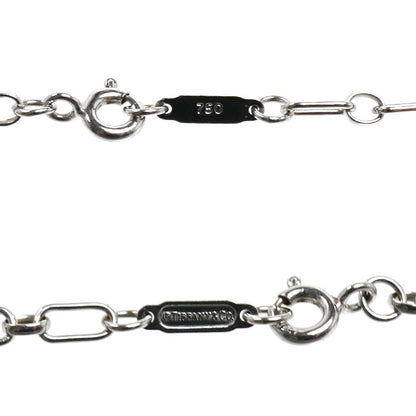 TIFFANY&Co. ティファニー K18WG ホワイトゴールド リンクチェーン ロング ネックレス 8.5g 60cm レディース【中古】