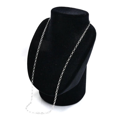 TIFFANY&Co. ティファニー K18WG ホワイトゴールド リンクチェーン ロング ネックレス 8.5g 60cm レディース【中古】