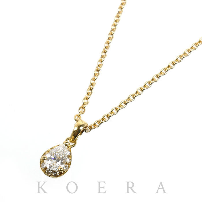 Queen クイーン K18YG イエローゴールド ネックレス ダイヤモンド0.51ct/0.09ct 4.7g 40cm レディース【中古】